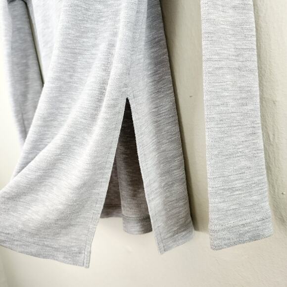 J. Crew Vintage Fleece Light Gray Stretch Knit Turtleneck Sweater Top S - Picture 9 of 9